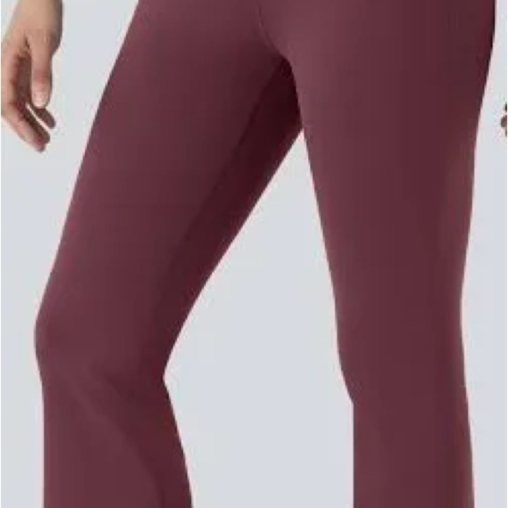 HALARA Maroon Boot Cut Pants